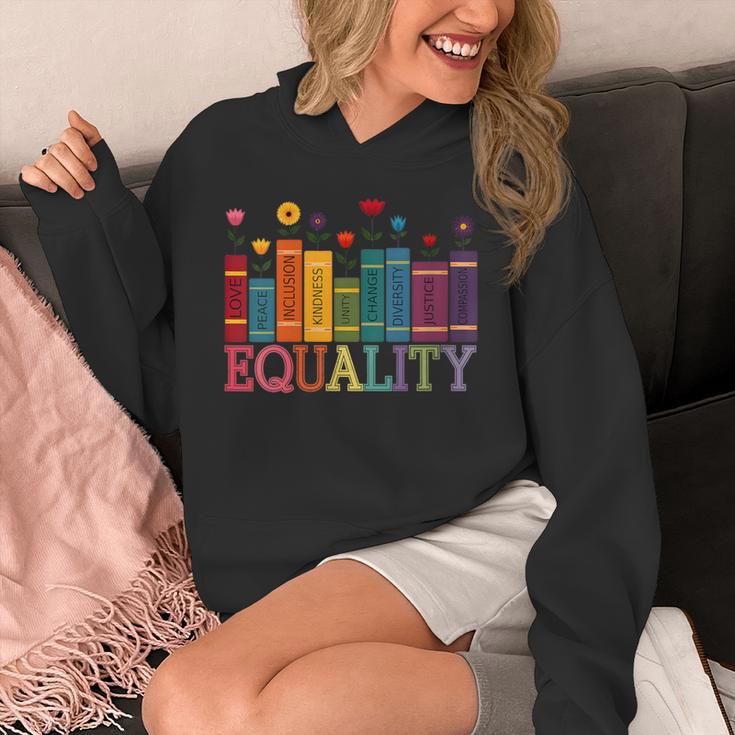 Floral Flower Book Equality Human Rights Women's Rights Unisex Hoodie