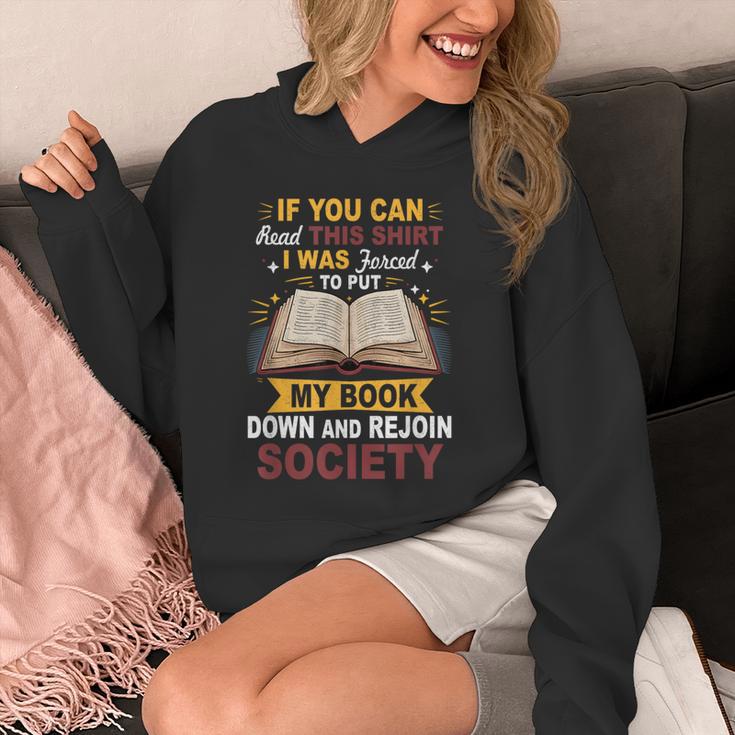 I Was Forced To Put My Book Down And Rejoin Society Book Unisex Hoodie
