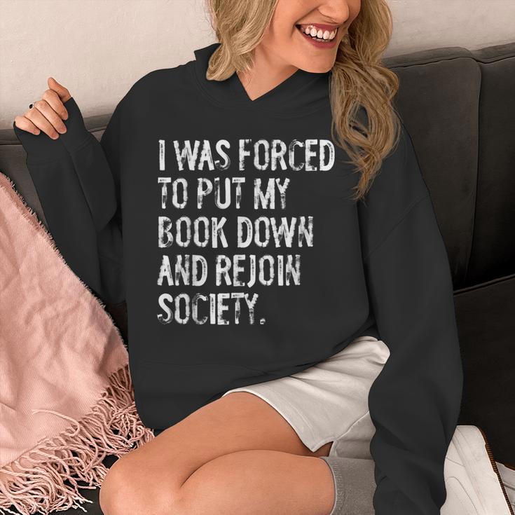 I Was Forced To Put My Book Down Book Worm Reader Unisex Hoodie