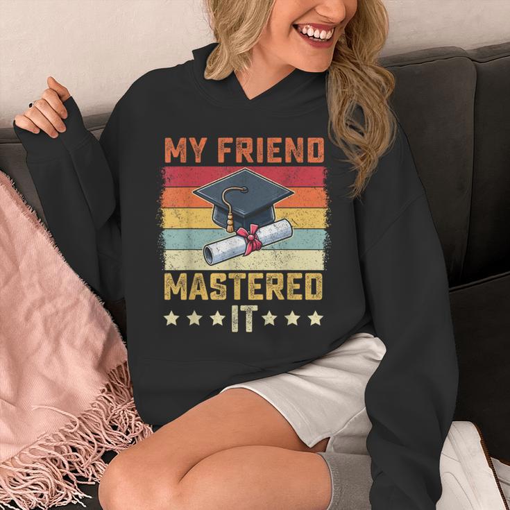 My Friend Mastered It Master's Degree Graduation Vintage Unisex Hoodie