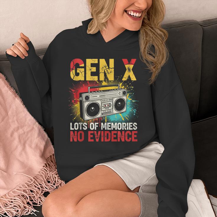 Gen X Lots Of Memories No Evidence Retro Nostalgia Humor Unisex Hoodie
