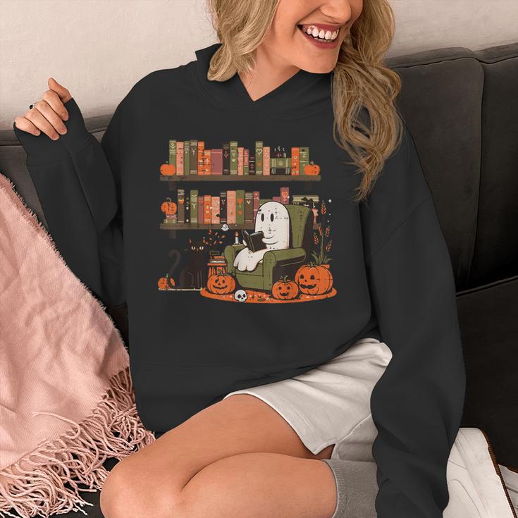 Ghost Library Reading Books Halloween Men Women Kids Unisex Hoodie Ghost Library Reading Books Halloween Men Women Kids Unisex Hoodie