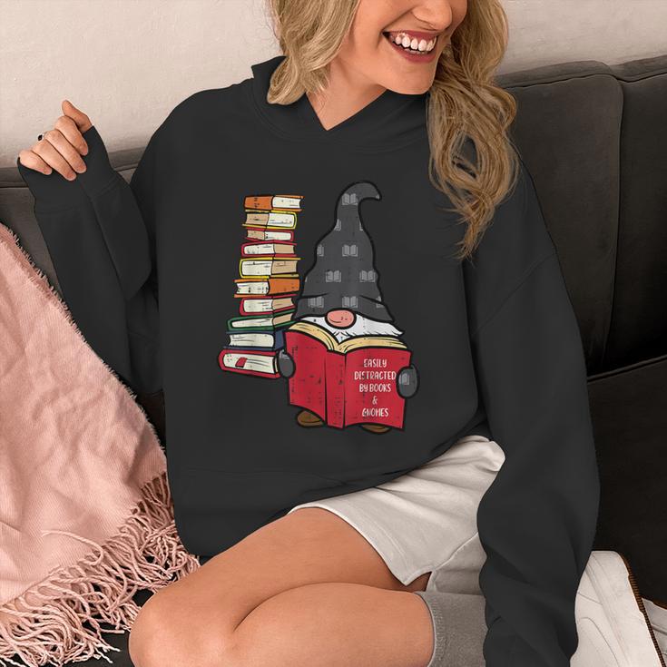 Gnome Read Reading Book Librarian Across America Women Kids Unisex Hoodie