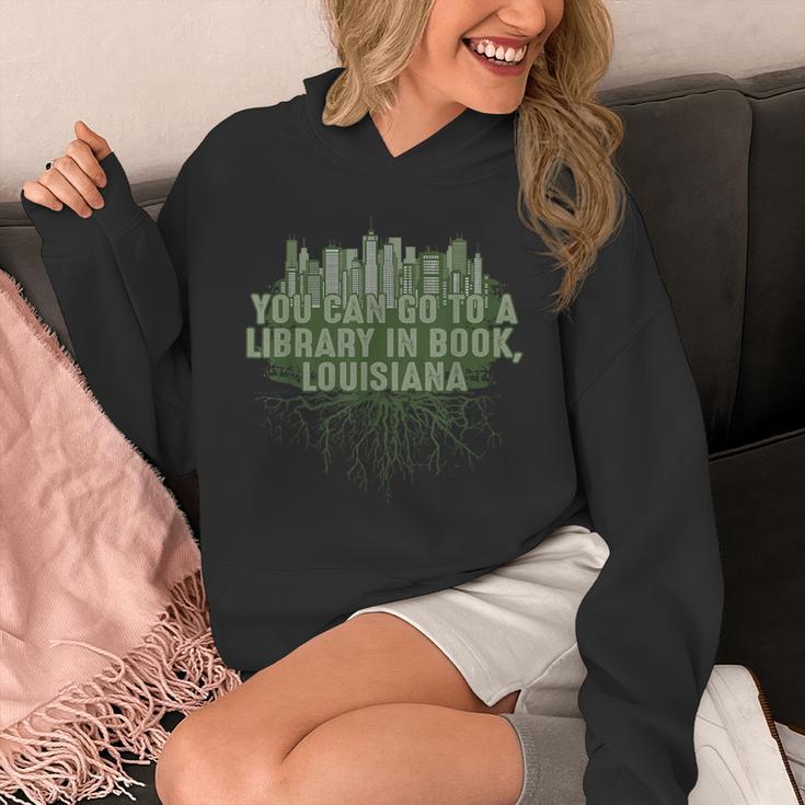 Go To a Library In Book Louisiana Pun LA Joke Baton Rouge Unisex Hoodie