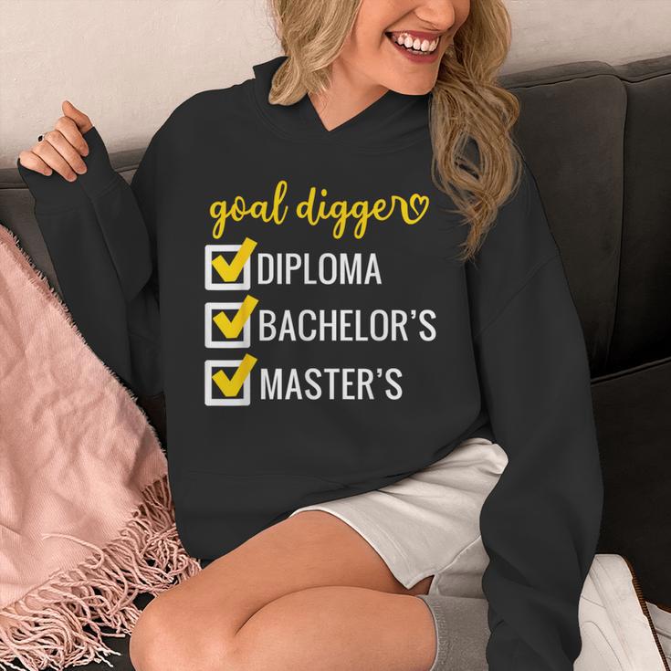 Goal Digger Inspirational Quotes Master's Degree Graduation Unisex Hoodie