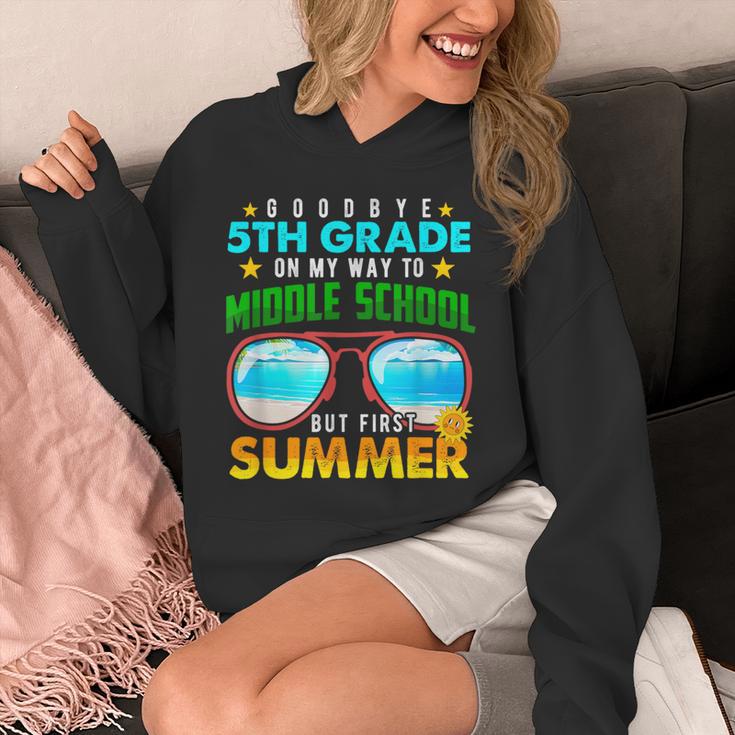 Goodbye 5th Grade Graduation To 6th Grade Hello Summer Kids Unisex Hoodie
