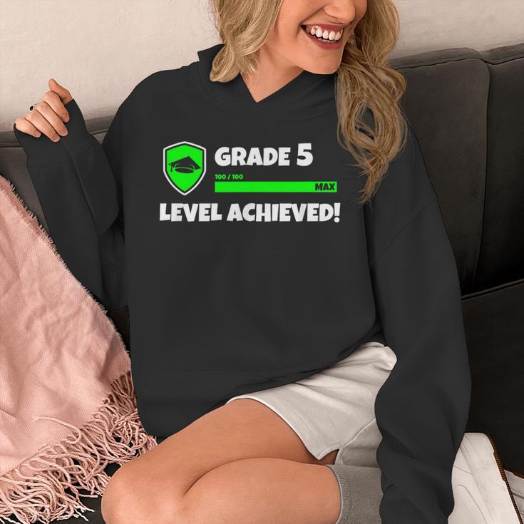 Grade 5 Level Achieved Video Gamer 5th Grade Graduation Unisex Hoodie