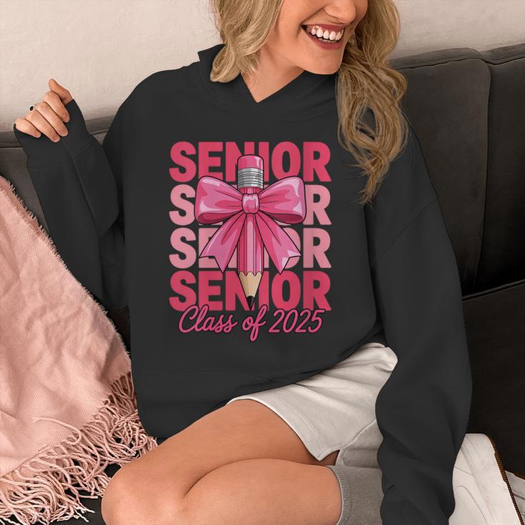 Graduate 2025 For Senior 2025 Graduation Coquette Pink Bow Unisex Hoodie