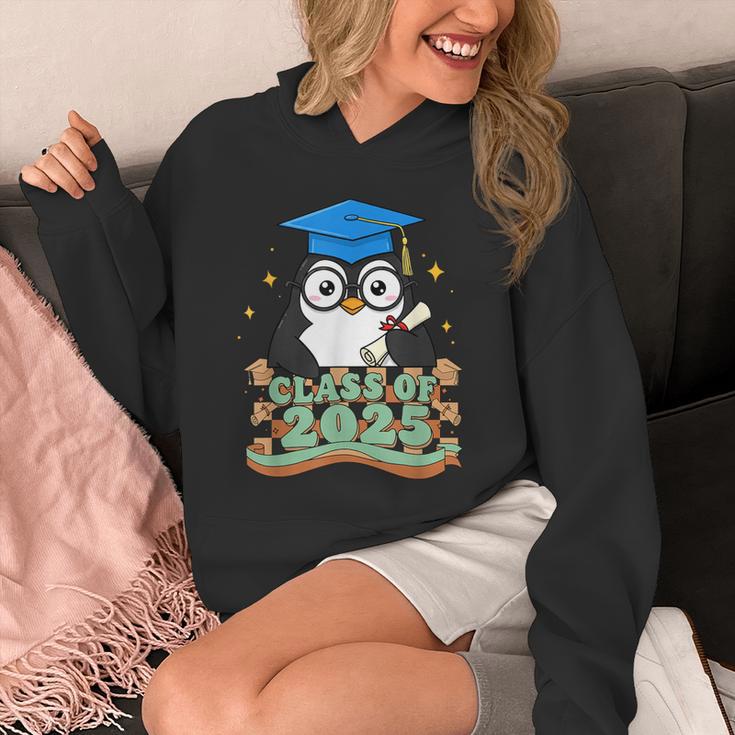 Graduate Penguin Class Of 2025 Kids Graduation Unisex Hoodie
