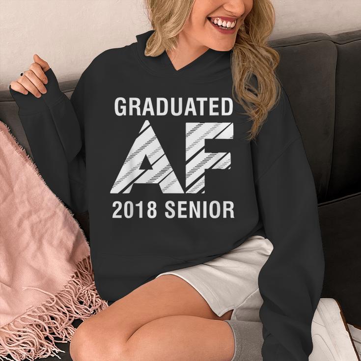 Graduated AF 2018 Senior Graduation Shirt Unisex Hoodie
