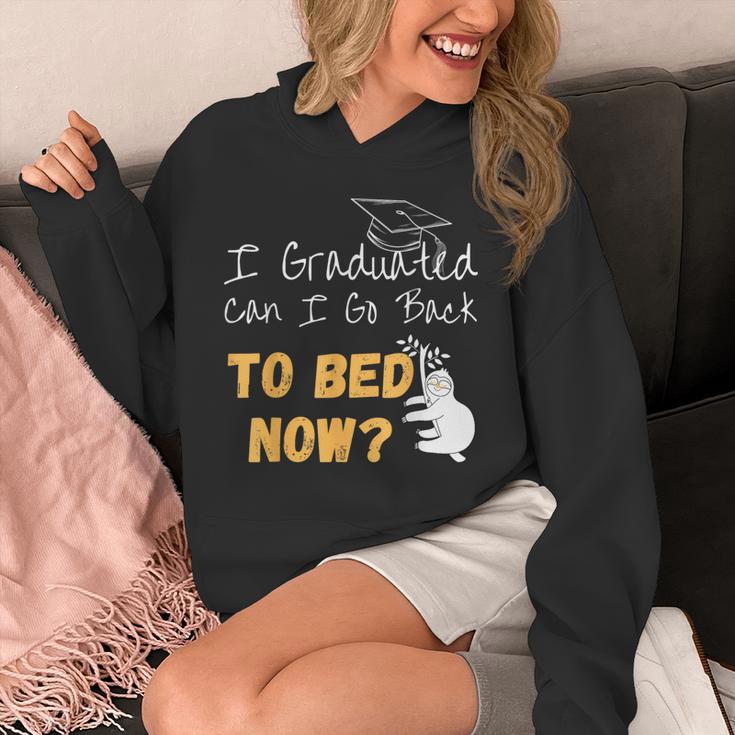 I Graduated Can I Go Back To Bed Now Graduation Sloth Unisex Hoodie