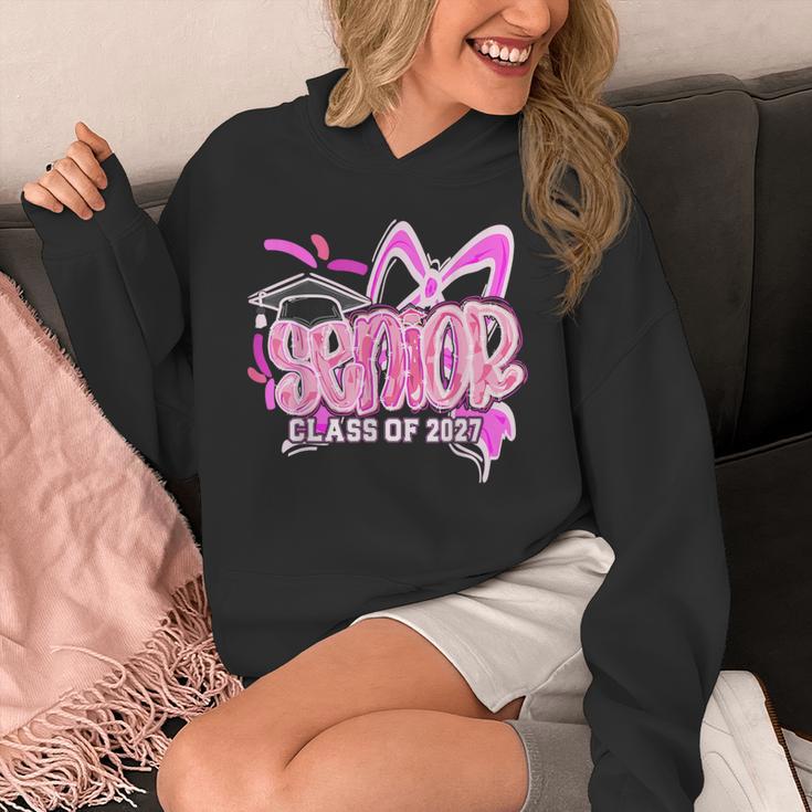 Graduation 2027 Senior 2027 Class Of 2027 Coquette Pink Girl Unisex Hoodie