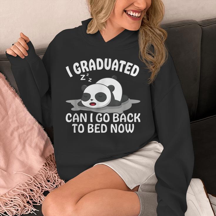 Graduation Animal Zoo Panda Bear I Graduated Panda Student Unisex Hoodie