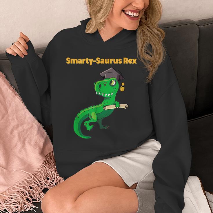 Graduation Dinosaur Smarty Saurus Rex Diploma Dinosaur Unisex Hoodie