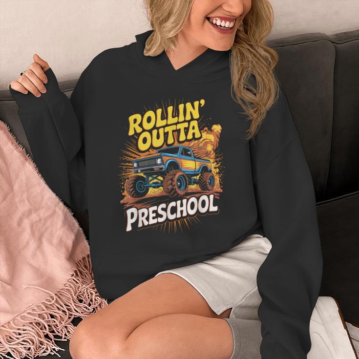 Graduation Rollin' Outta Preschool Monster Truck Boys Pre-K Unisex Hoodie