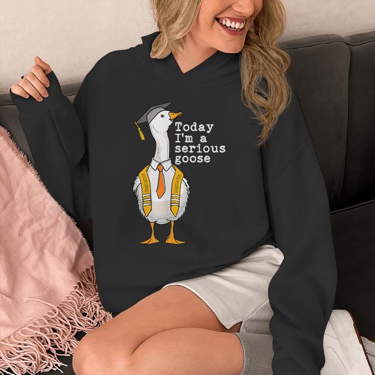Graduation Senior Silly Goose Today Im A Serious Goose Unisex Hoodie