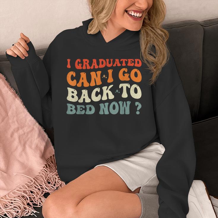 Groovy I Graduated Can I Go Back To Bed Now Graduation Unisex Hoodie