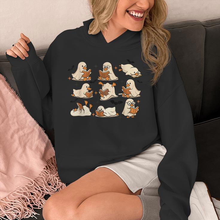 Halloween Ghost Book Lover Unisex Hoodie