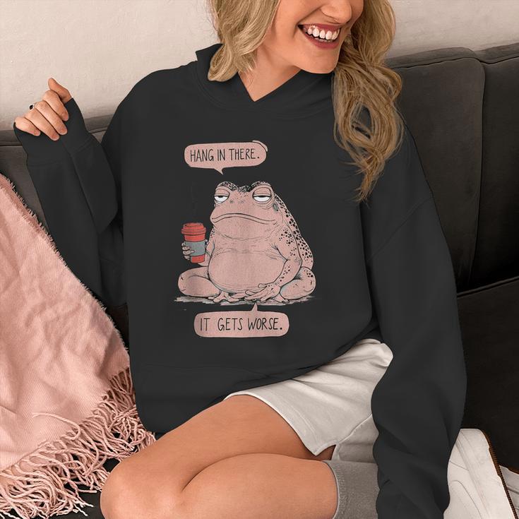 Hang In There It Gets Worse Introverts Anti Valentines Day Unisex Hoodie Hang In There It Gets Worse Introverts Anti Valentines Day Unisex Hoodie