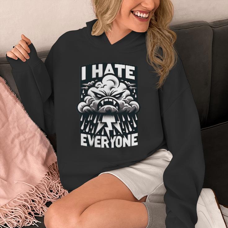 I Hate Everyone Introvert Anti-Social Dark Humor Unisex Hoodie I Hate Everyone Introvert Anti-Social Dark Humor Unisex Hoodie