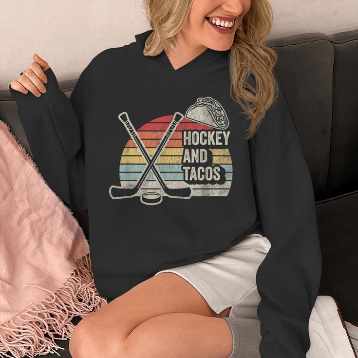 Hockey And Tacos Retro Nostalgia Lovers Unisex Hoodie Hockey And Tacos Retro Nostalgia Lovers Unisex Hoodie
