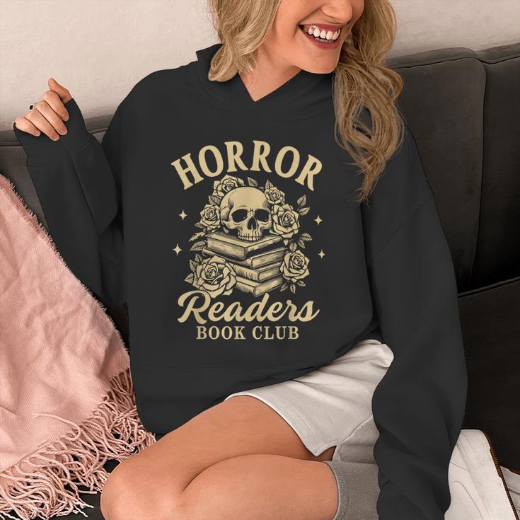 Horror Reading Spooky Vibes Bookish Horror Readers Book Club Unisex Hoodie