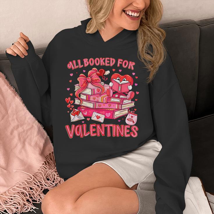 HUGvyn All Booked For Valentines Teacher Book Reading Heart Unisex Hoodie