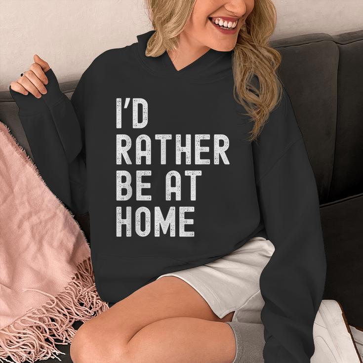 I'd Rather Be At Home Antisocial Introvert Tee Unisex Hoodie