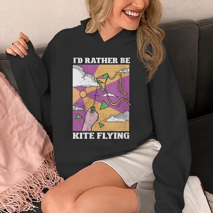 I'd Rather Be Kite Flying Throwback Hobby Memory Kite Unisex Hoodie