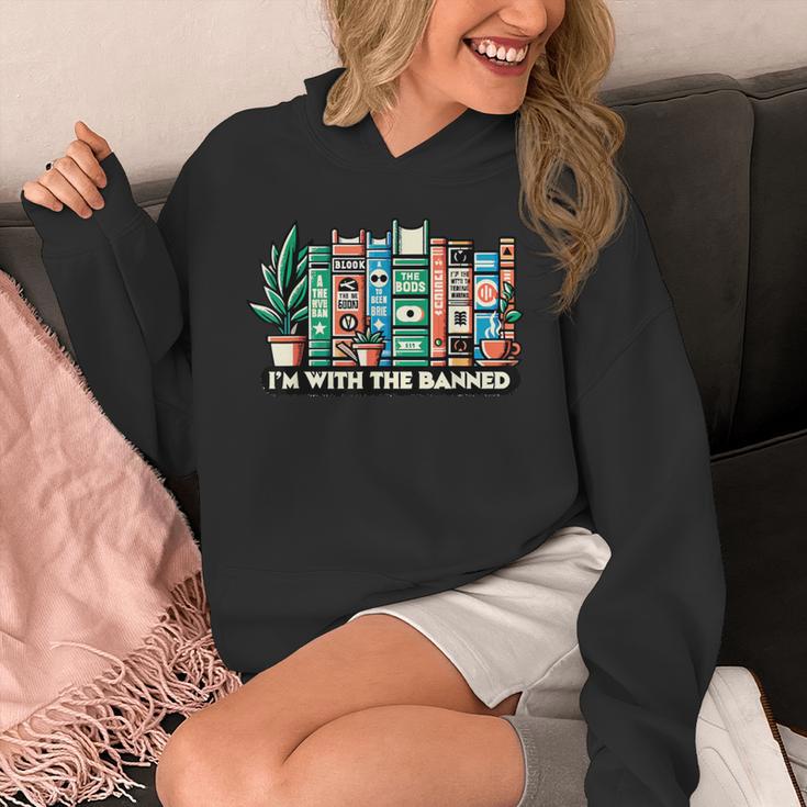 I'm With The Banned Books I Read Banned Books Lovers Unisex Hoodie