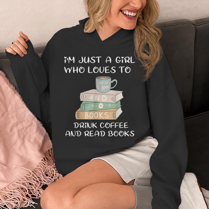 I'm Just a Girl Who Loves To Drink Coffee And Read Books Unisex Hoodie I'm Just a Girl Who Loves To Drink Coffee And Read Books Unisex Hoodie