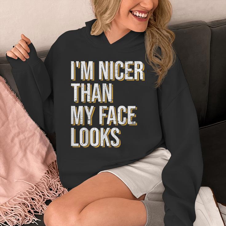 I'm Nicer Than My Face Looks Introverted Introverts Unisex Hoodie I'm Nicer Than My Face Looks Introverted Introverts Unisex Hoodie