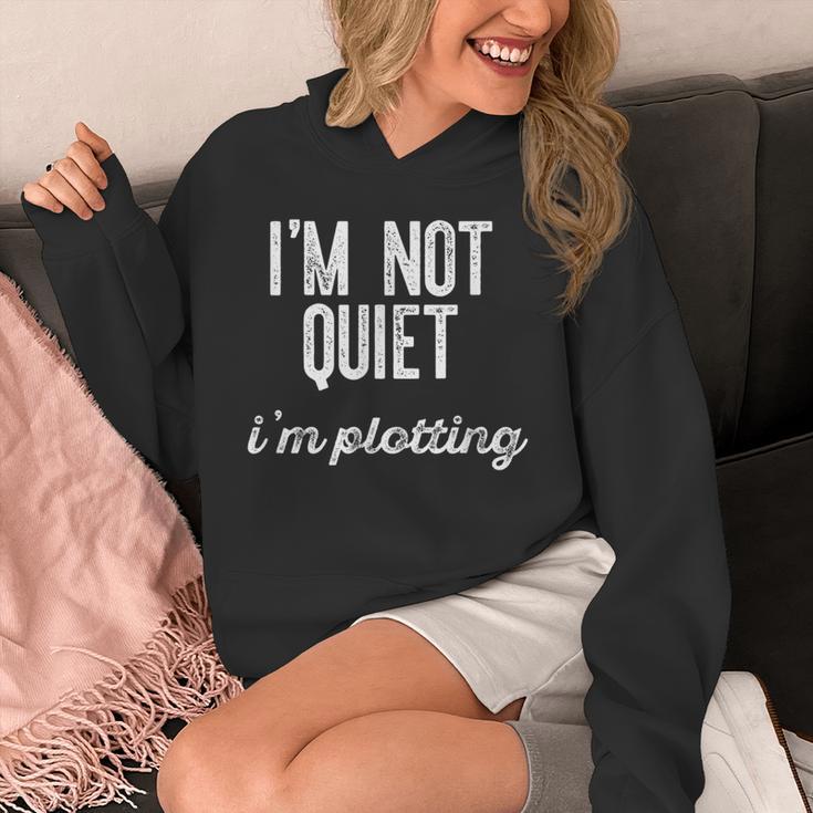 I'm NOT Quiet I'm Plotting Introvert Sarcastic Planning Meme Unisex Hoodie I'm NOT Quiet I'm Plotting Introvert Sarcastic Planning Meme Unisex Hoodie