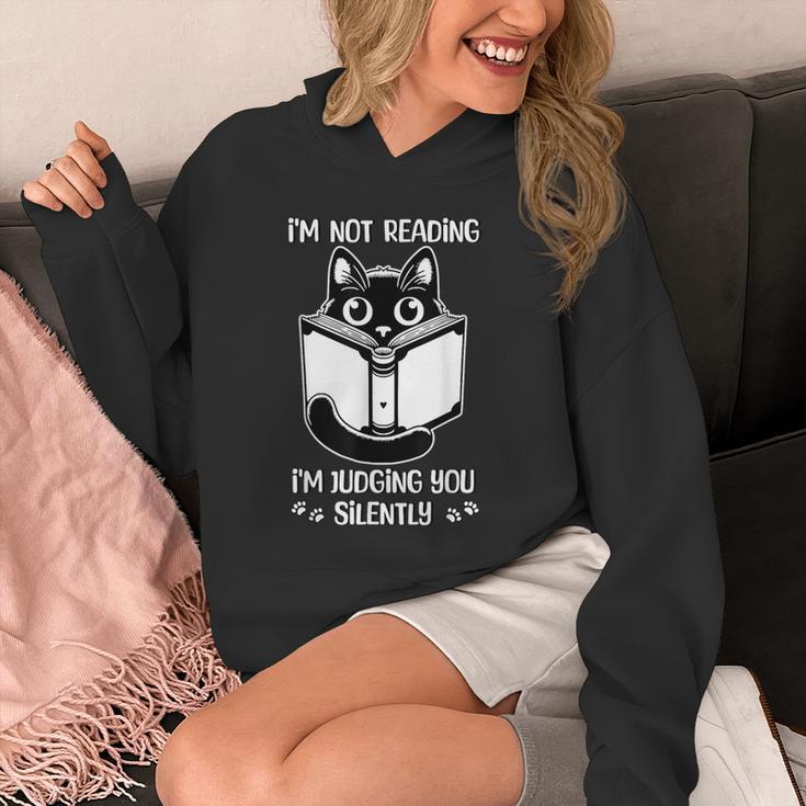 I’m Not Reading I’m Judging You Silently Fun Cat Book Lover Unisex Hoodie I’m Not Reading I’m Judging You Silently Fun Cat Book Lover Unisex Hoodie