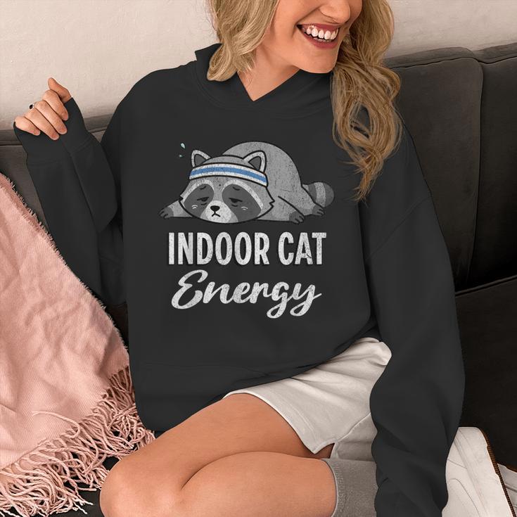 Indoor Cat Energy Raccoon Introvert Anti Social Mascot Unisex Hoodie Indoor Cat Energy Raccoon Introvert Anti Social Mascot Unisex Hoodie