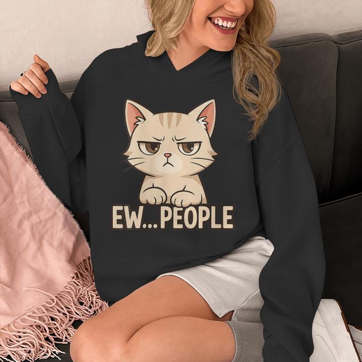 Introvert Anime Cat Ew People Unisex Hoodie Introvert Anime Cat Ew People Unisex Hoodie
