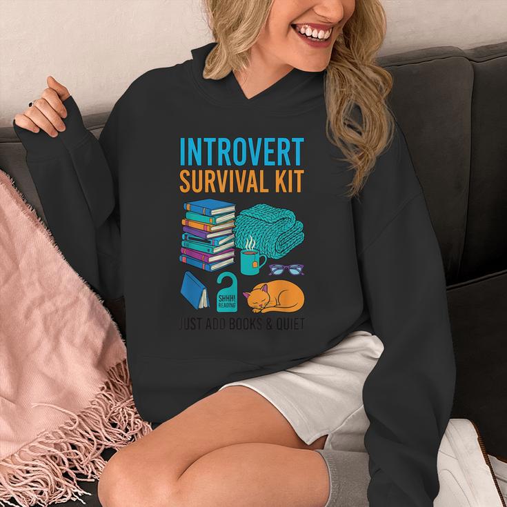 Introvert Book Lover Introvert Survival Kit Unisex Hoodie Introvert Book Lover Introvert Survival Kit Unisex Hoodie