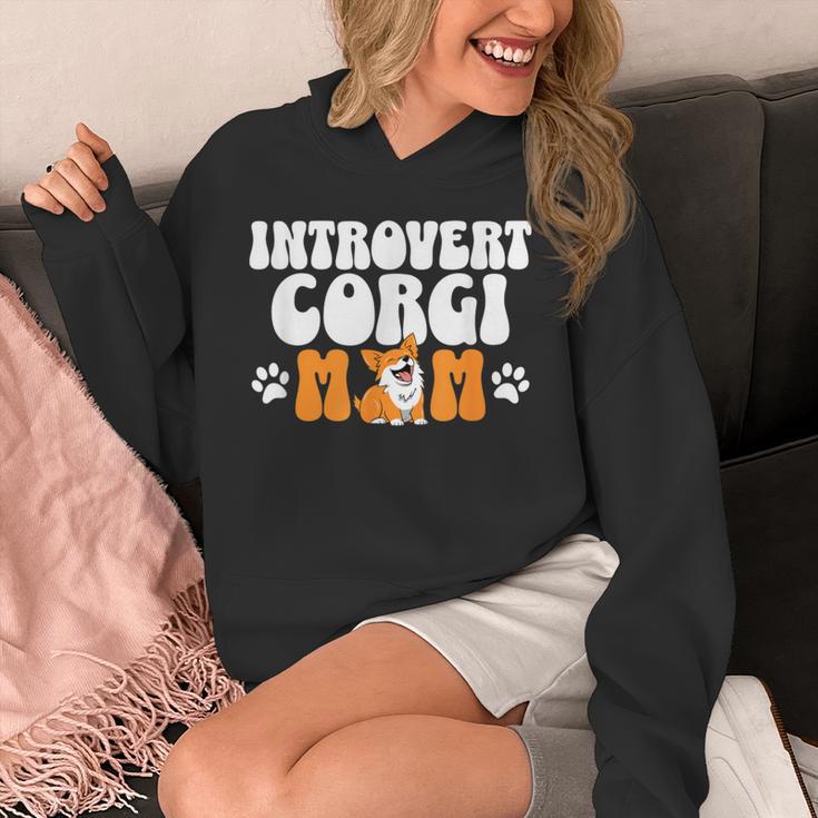 Introvert Corgi Mom Dog Pet Morca Works Dog For Men Women Unisex Hoodie