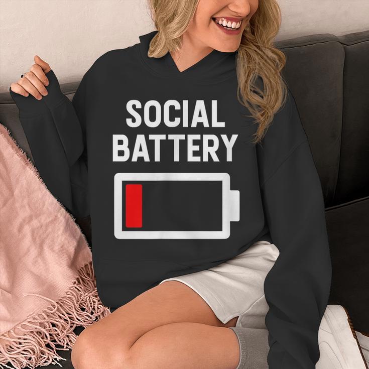 Introvert Low Social Battery Level Anti Social People Unisex Hoodie Introvert Low Social Battery Level Anti Social People Unisex Hoodie