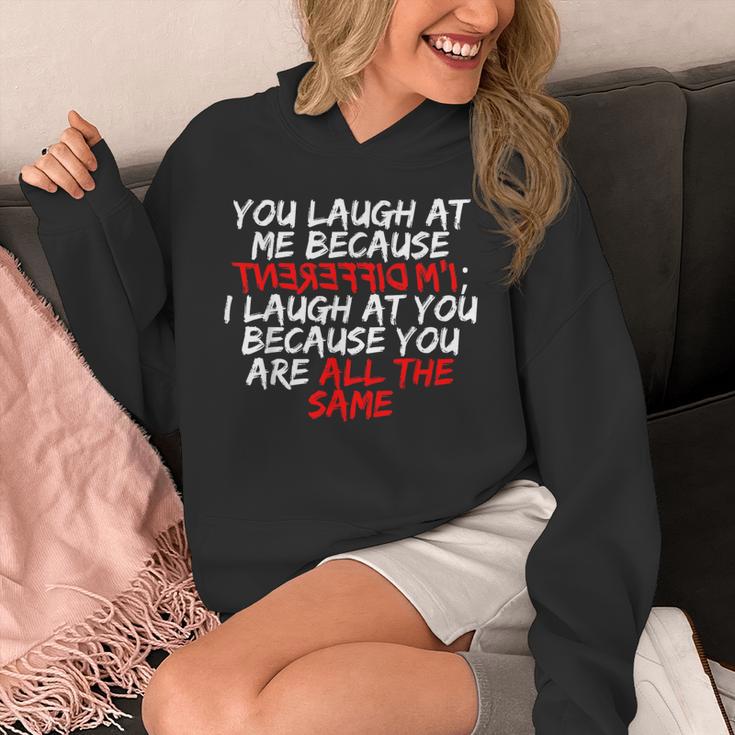 Introvert Quote With Backwards I'm Different Unisex Hoodie Introvert Quote With Backwards I'm Different Unisex Hoodie