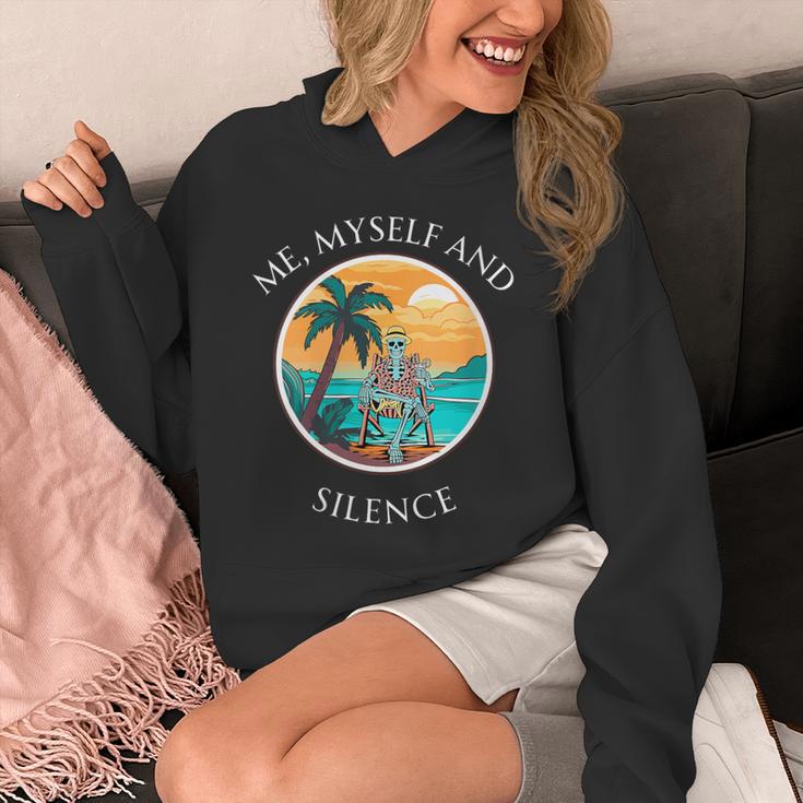 Introvert Relaxation Me Myself And Silence Summer Vacation Unisex Hoodie