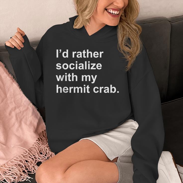 Introvert Sarcastic Hermit Crab Owner Unisex Hoodie