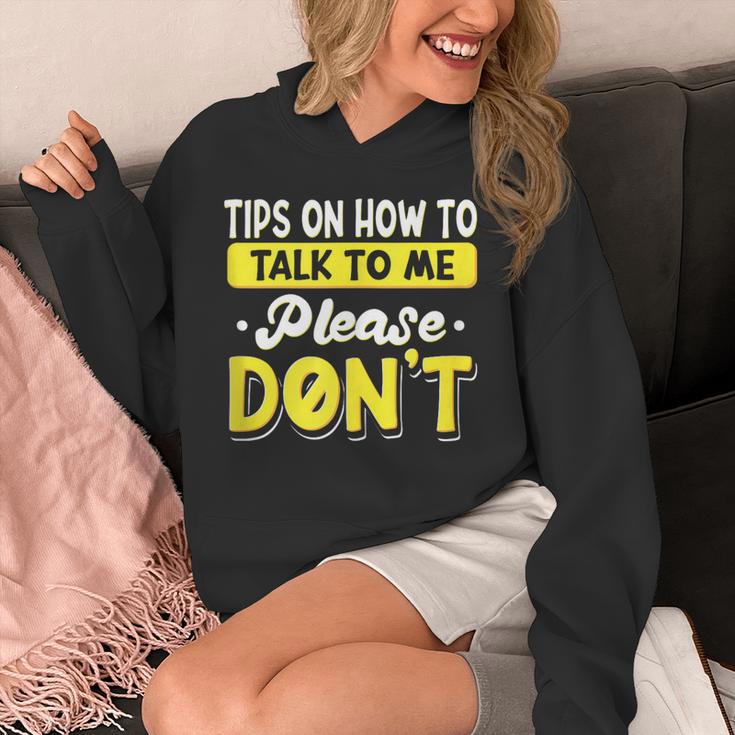 Introvert Tips On How To Talk To Me Please Don't Antisocial Unisex Hoodie Introvert Tips On How To Talk To Me Please Don't Antisocial Unisex Hoodie