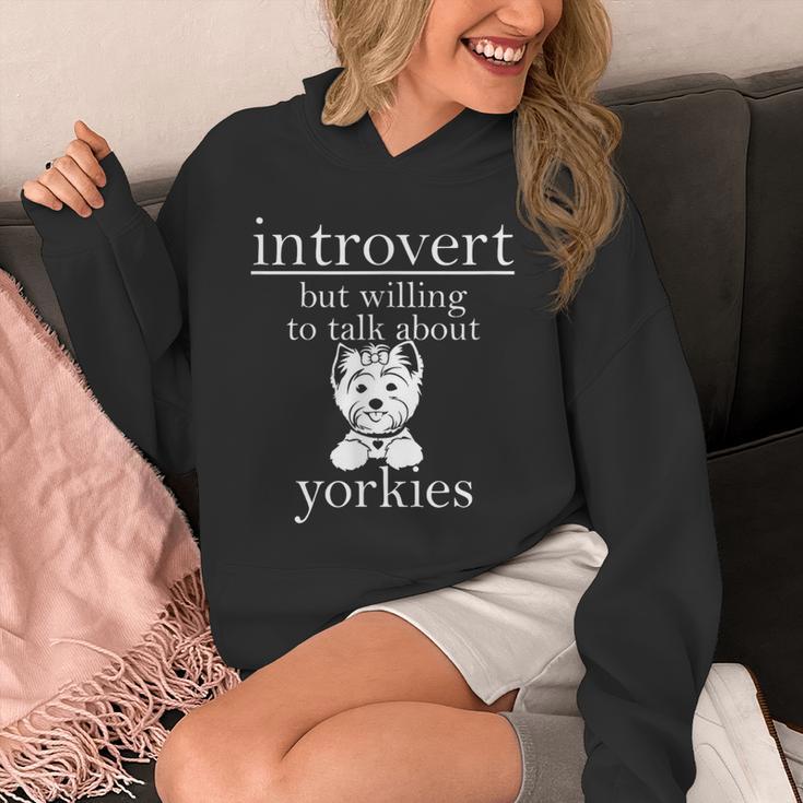 Introvert But Willing To Talk About Yorkies Unisex Hoodie Introvert But Willing To Talk About Yorkies Unisex Hoodie