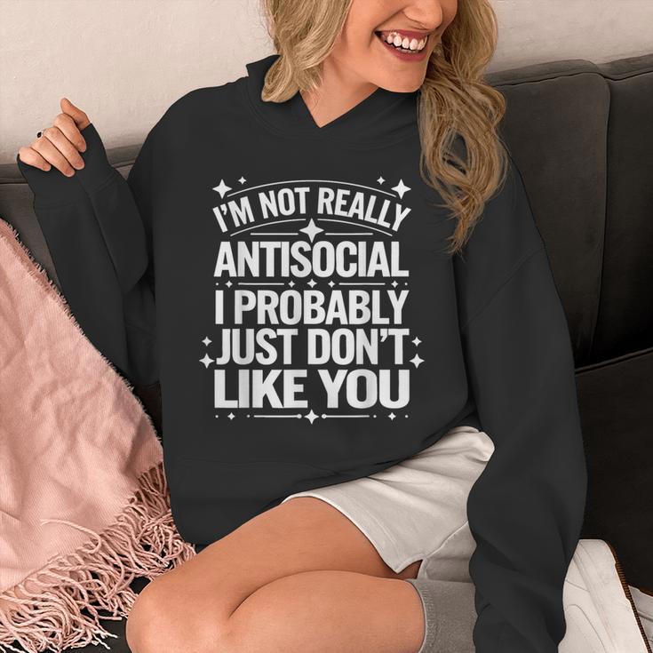 Introverted I'm Not Really Antisocial I Probably Unisex Hoodie Introverted I'm Not Really Antisocial I Probably Unisex Hoodie