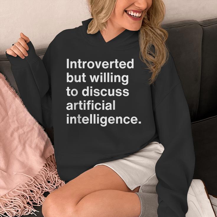 Introverted But Willing To Discuss AI Introverts Unisex Hoodie Introverted But Willing To Discuss AI Introverts Unisex Hoodie
