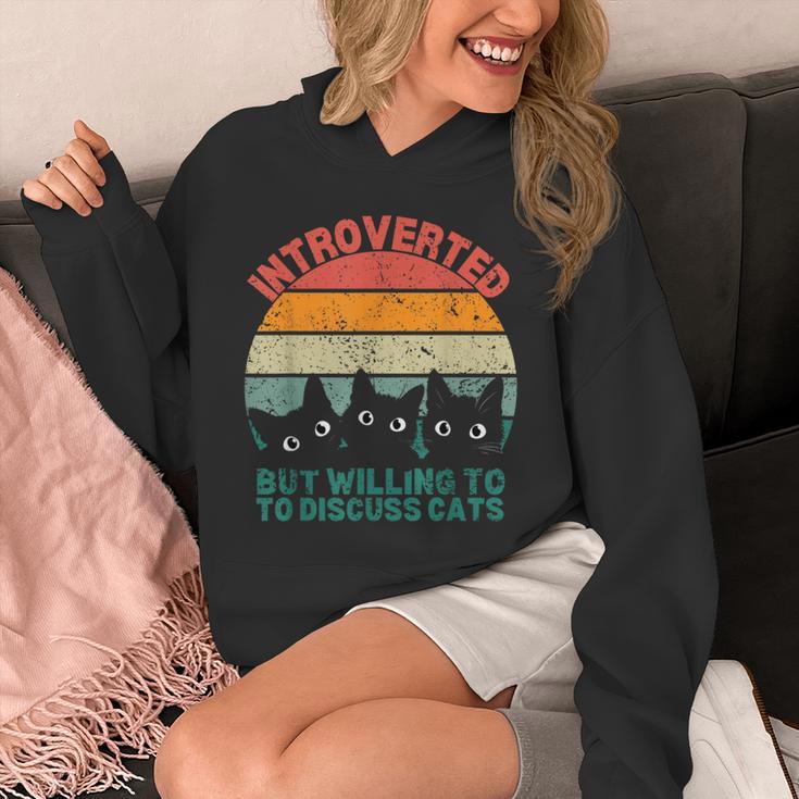 Introverted But Willing To Discuss Cats Unisex Hoodie Introverted But Willing To Discuss Cats Unisex Hoodie