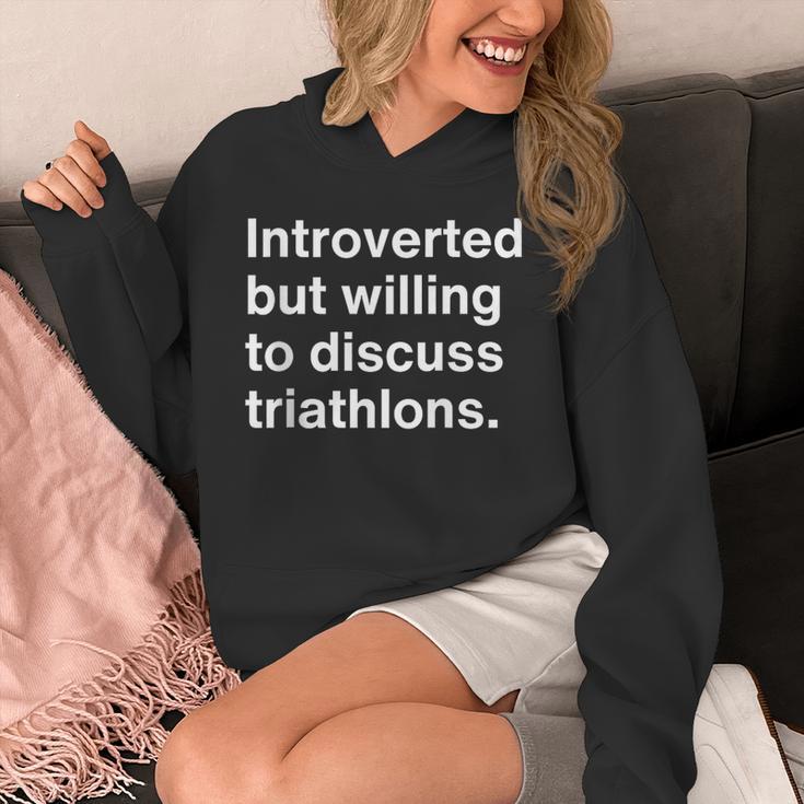 Introverted But Willing To Discuss Triathlons Introverts Unisex Hoodie Introverted But Willing To Discuss Triathlons Introverts Unisex Hoodie