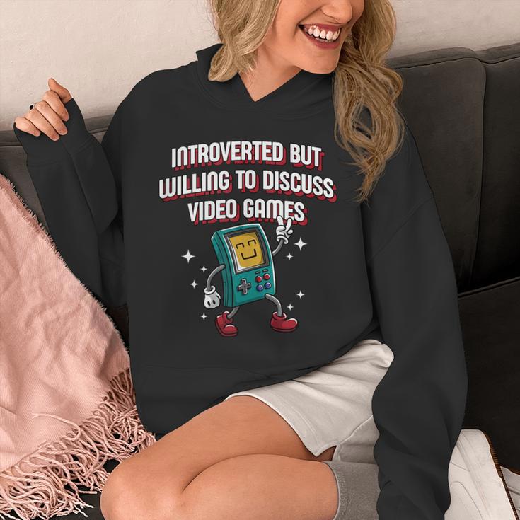 Introverted But Willing To Discuss Video Games Introvert Unisex Hoodie Introverted But Willing To Discuss Video Games Introvert Unisex Hoodie