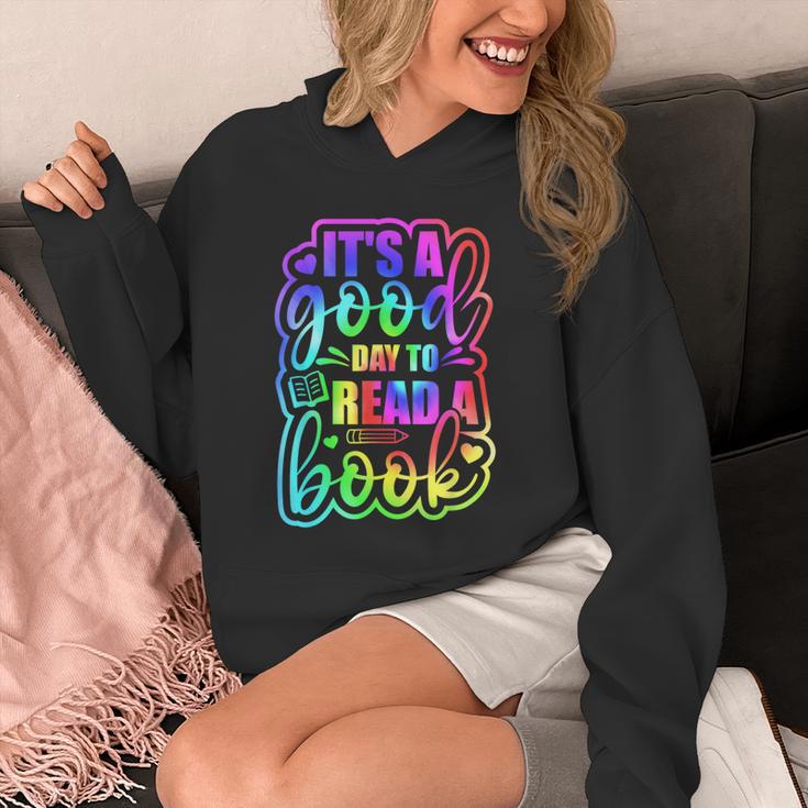 Its A Good Day To Read Book Kids Boys Girls Reading Graphic Unisex Hoodie